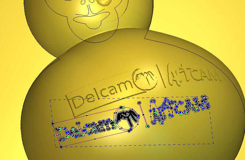 ArtCAM 福祿猴3D設計STL logo浮雕建立